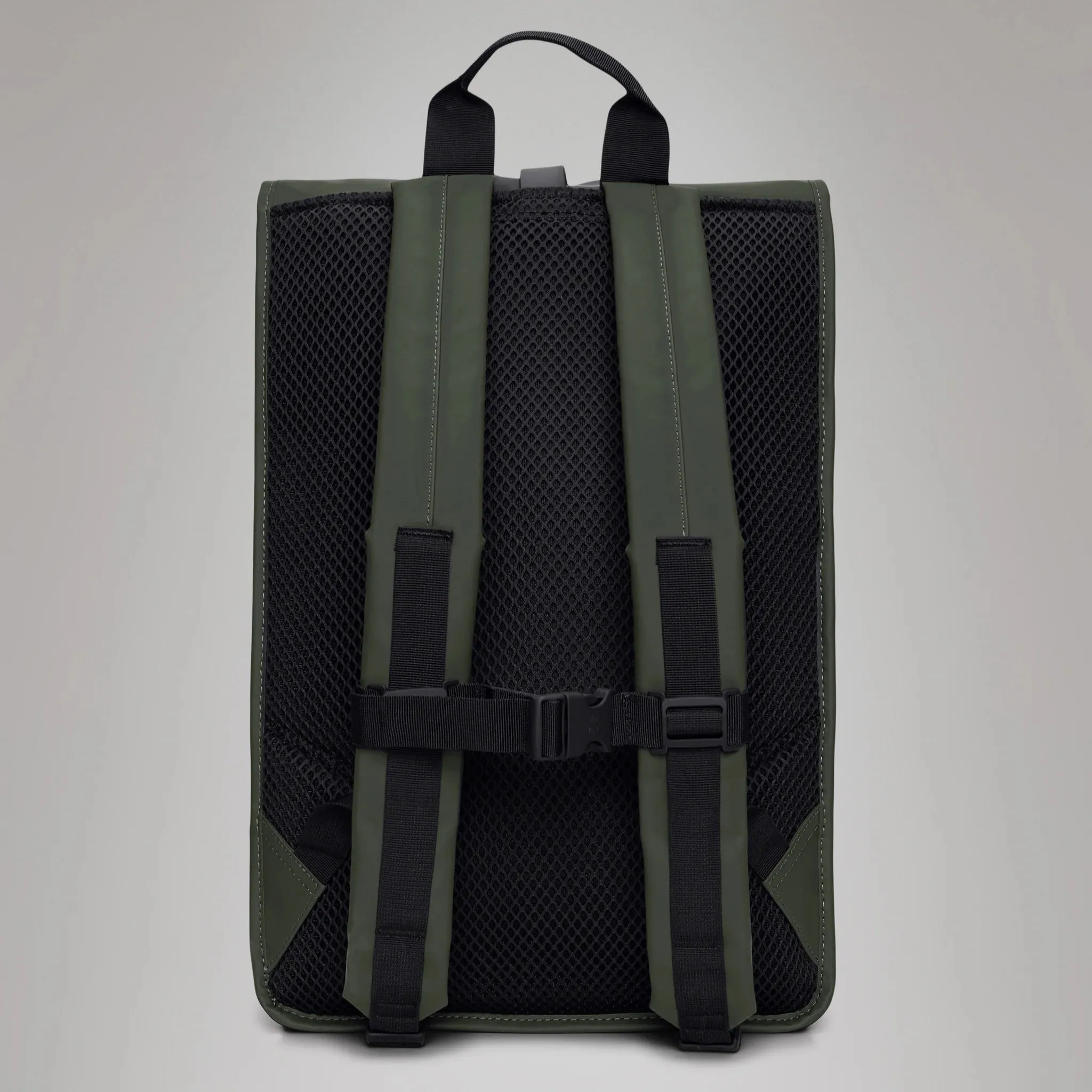 Zaino Rolltop Rucksack Large RAINS Impermeabile W3 Green