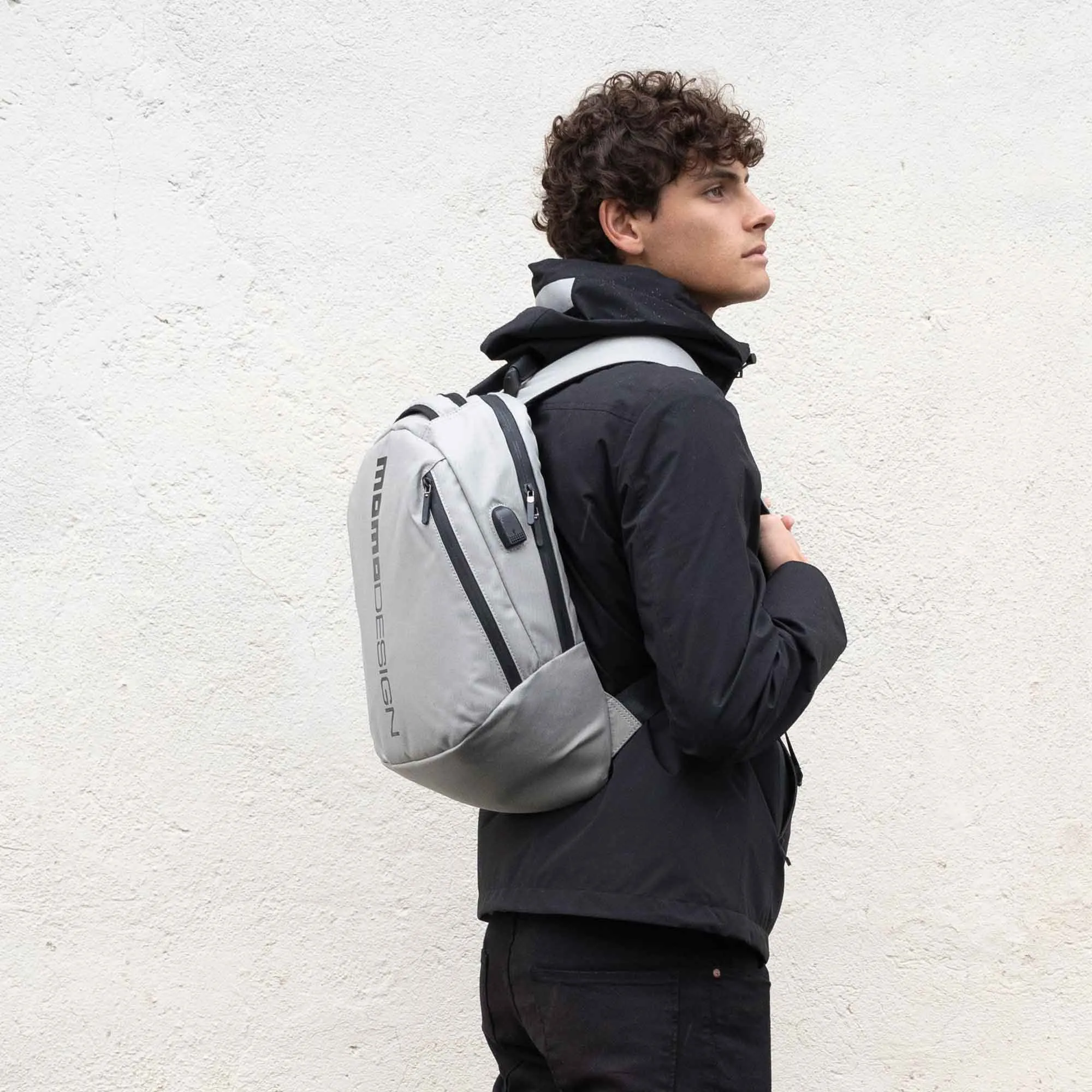Zaino sportivo Momodesign OVO Trend grigio decal nera