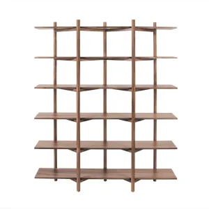 Zig Zag Shelf High Walnut